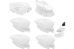SHADOWGALLERY Brush Refills for OXO Dish Brush - 6 Pack Dish Brush Cleaning Soap Dispensing Head Replacement for Scrubber (White)