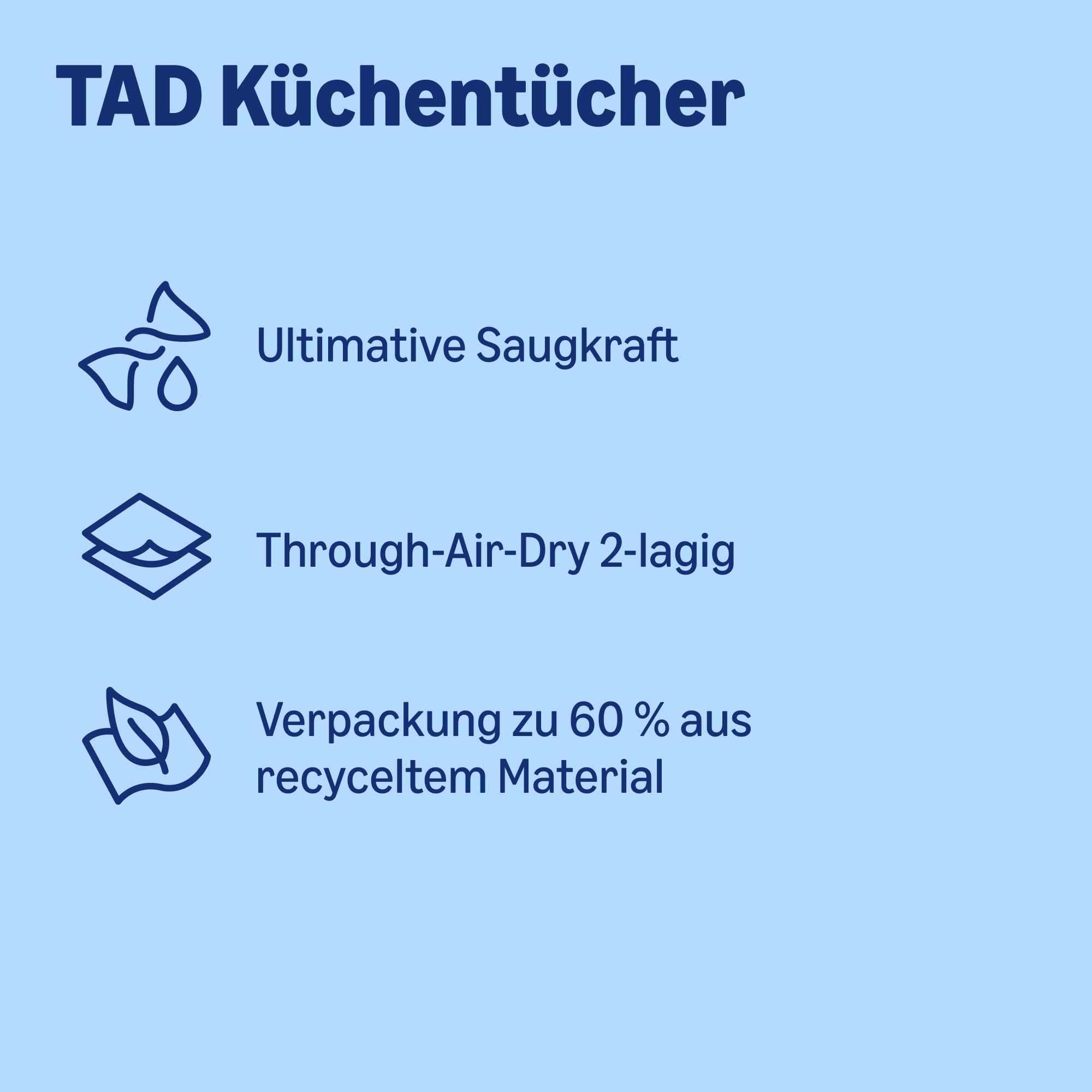 by Amazon Ultrasaugfähige TAD Küchenrolle, 4 Rollen (1er-Pack), 51 Blatt pro Rolle, FSC-Zertifiziert 5