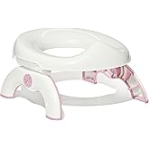 OXO Tot 2-In-1 Go Potty with Travel Bag - Blossom | Standalone Potty Or As Toilet Seat, Folds Flat, Works with Bags, On-The-G