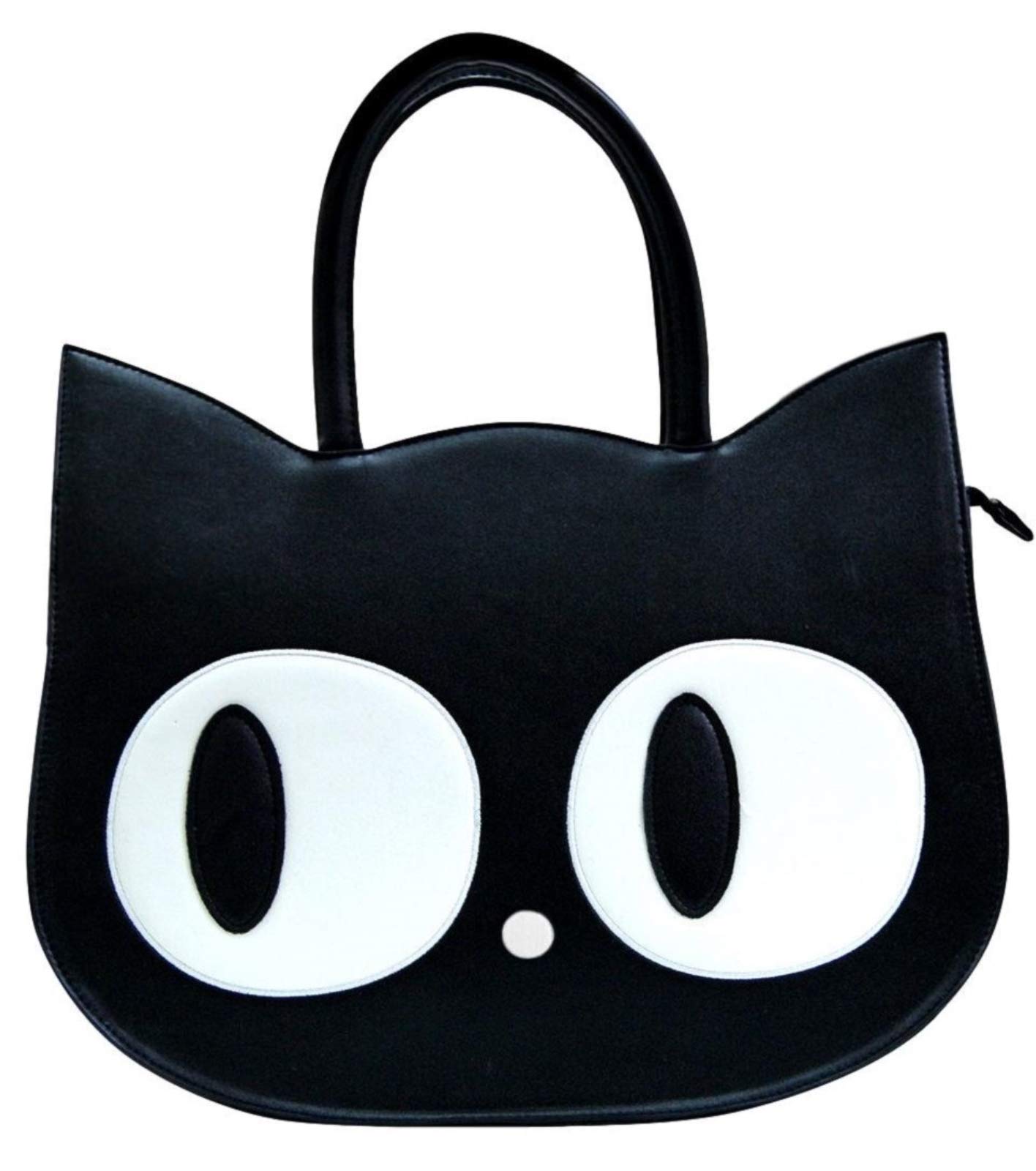Banned Apparel Heart of Gold Kitty Cute Cat Eyes Large Handbag w/Detachable Strap