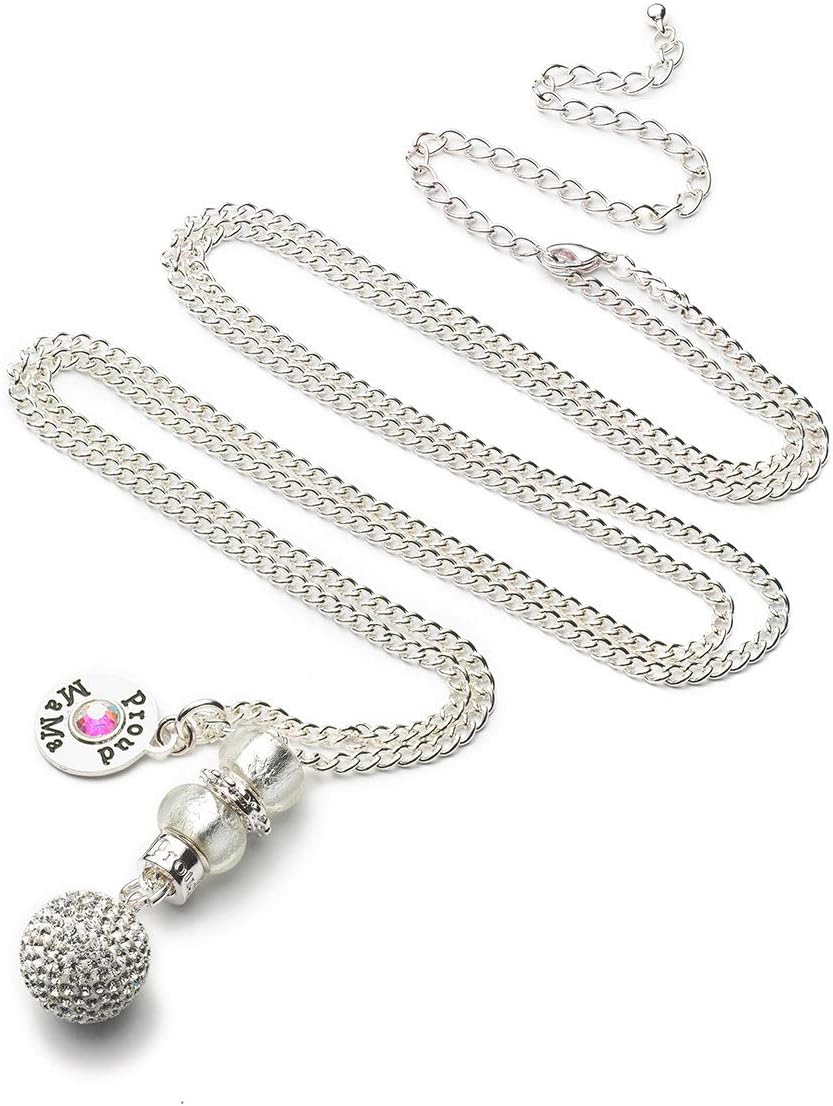 Proud Mama Pregancy Jewelry Pregnant Necklace Bling Bola