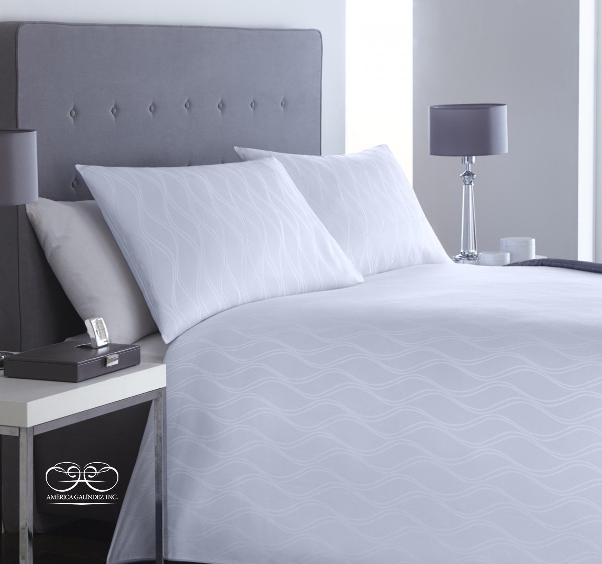 Amazon Com America Galindez Inc Waves Decorative Top Sheet Queen
