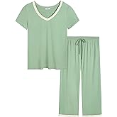 Joyaria Cooling Pajamas Bamboo Viscose Lightweight PJs Set Women Wicking Sleepwear for Night Sweat S-XXL