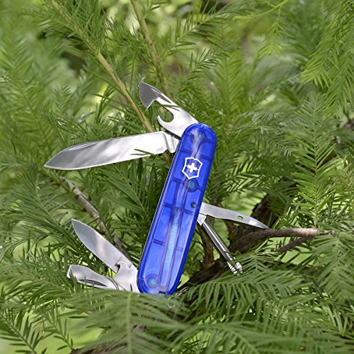 Victorinox Swiss Army MultiTool, Tinker Pocket Knife, Sapphire, 91mm