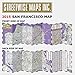 Streetwise San Francisco Map - Laminated City Center Street Map of San Francisco, California - Folding pocket size travel map with BART map, MUNI lines, bus routes