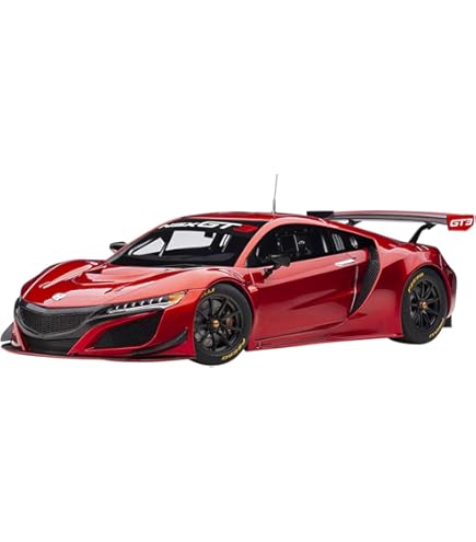 Amazon.com: AUTOart 1/18 Honda NSX GT3 2018 Hyper Red Metal