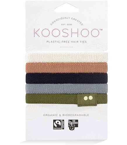 Amazon.com : BIODEGRADABLE Elastic Hair Ties for Women & Men  display picture 3