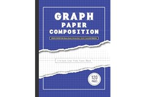 Graph paper 1/4 Inch (Quarter Inch) Grid Notebook With Name Block 8.5 X 11: Quarter Inch Squares 120 pages, Thick and light l