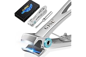 GJNL Nail Clippers for Men Thick Nails - Father's Day Gifts for Men Dad,16mm Wide Jaw Opening Heavy Duty Large Toenail Clippers for Thick Nails, Ultra Sharp Finger Nail Clippers Cutter for Tough Nails