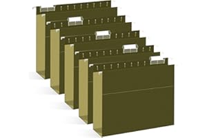Extra Capacity Hanging File Folders, RAZCC 30 Pack Letter Size Reinforced Hanging Folders with Heavy Duty 2 Inch Expansion for Bulky Files, Filing Cabinet, Adjustable Tabs, Green