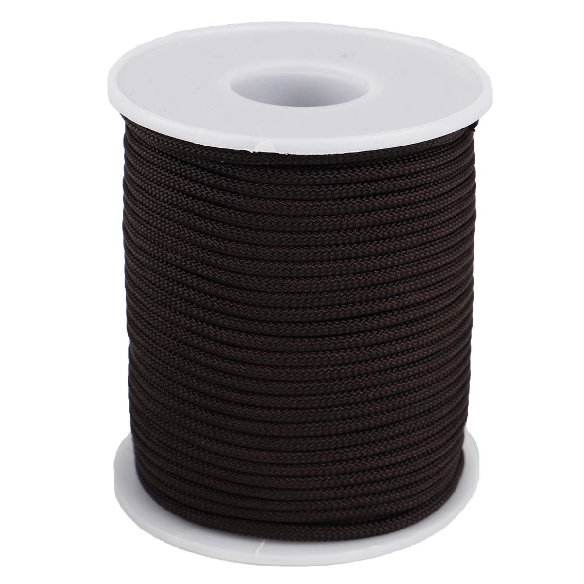 Nylon Twine Cord Thread String for Necklace Bracelet Jewelry Making Crafting Accessories (Coffee, 2mm-98feet)