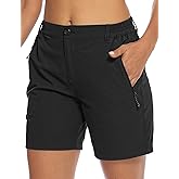 TBMPOY Women's 6" Hiking Cargo Shorts Quick Dry with Pockets Work Golf Short Lightweight Outdoor Active Summer for Women