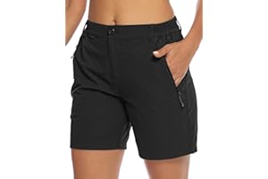 TBMPOY Women's 6" Hiking Cargo Shorts Quick Dry with Pockets Work Golf Short Lightweight Outdoor Active Summer for Women