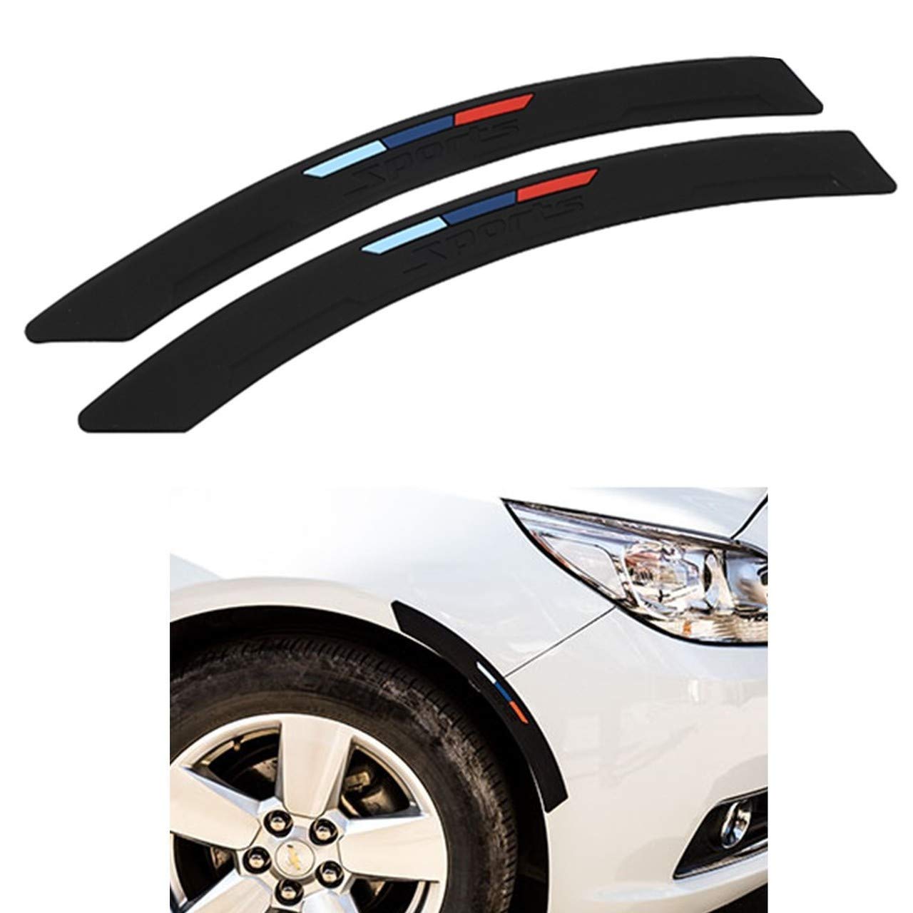 Speedwav Car Wheel Wells Fender Eyebrow Edge Trim Side Bumper