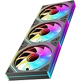 Jungle Leopard Prism4 Ultra X3 120mm ARGB PC Computer Case Fan|Dual Infinite Mirror|9-Blade Design| Motherboard Sync&Daisy Ch