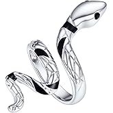 U7 Statement Rings for Women,Adjustable Leaf/Octopus/Snake Rings,Dainty Cocktail Party Jewelry