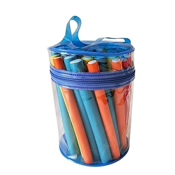 Amazon Com Portable Hair Curlers Flexible Rods Set Girls Women