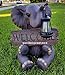 WELCOME ELEPHANT WITH SOLAR LIGHT STATUE