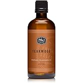 P&J Fragrance Oil - Teakwood 100ml - Candle Scents, Soap Scents, Diffuser Oil Scents