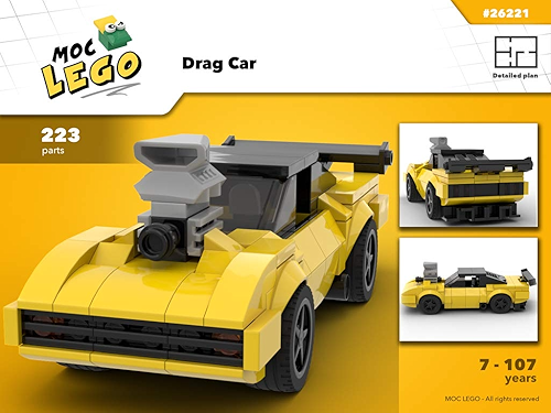 Download Drag car (Instruction Only): MOC LEGO (English Edition) PDF