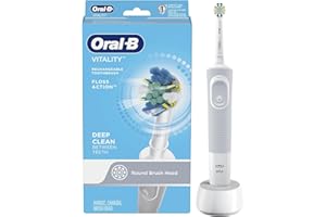 Oral-B Vitality FlossAction Electric Rechargeable Toothbrush powered by Braun, 1 Count