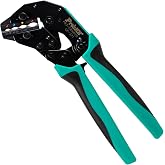 Pro'sKit CP-372FD27 CrimPro Crimper with Insulated Terminal Die, Size 22-8 AWG, Multi