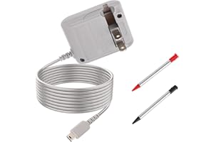 Charger for DS Lite with USB Cable & 2 Styluses, AC Adapter Wall Plug Charging Power Cord Replacement for DS Lite Systems Not