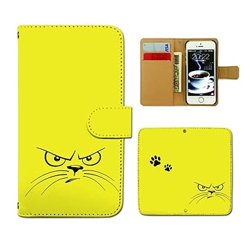Amazon スマホケース 手帳型 Shv39 Aquos R ネコイラスト 手帳