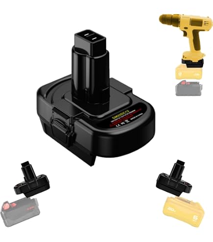 Amazon.com: JJFX for Dewalt 20V Battery Adapter to 14.4V 12V Ni-Mh