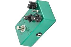 Generic Adjustable Tube Screamer Overdrive Guitar Effect Pedal with LED Indicator, Green Metal Material for Guitarists (TUBE 