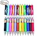 JX Tyno-K35 12 Colors Retractable Gel Ink Pens Set,Colored Roller Ball Point Pen,Ink Width 0.5MM