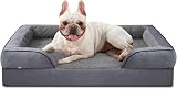 JOEJOY Medium Dog Bed Orthopedic Support Waterproof Cover 71x58x17 cm