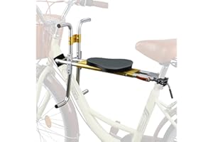 XIEEIX Kids Bike Seat, New Aluminum Alloy Child Bike Seat, Portable Foldable Front Mounted Child Bicycle Seats, Mountain Bike Child Safety Seat Suitable for Hybrid Cruiser Bicycles and City Bicycles