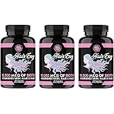 Angry Supplements Hair Envy 10,000 mcg Biotin + Keratin, Grow + Hydrate Hair, Strengthen Thicken Nails, Clear & Nourish Skin – Help Damaged Thinning Hair, (3-Bottles)