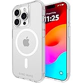 Case-Mate Tough iPhone 15 Pro Case - Clear [12ft Drop Protection] [Compatible with MagSafe] Magnetic Phone Case for iPhone 15 Pro 6.1", Shockproof Cover with Anti Yellowing, Anti Scratch Tech