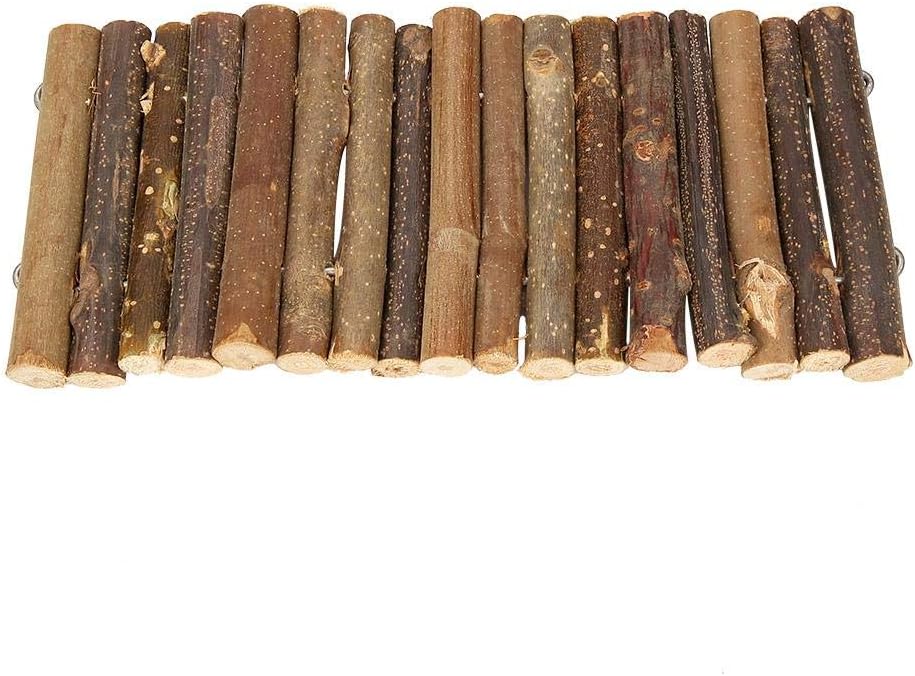 Wooden Ladder Hamster Chew Bridge Toy, Reptile Hiding House Fence Climbing Bridge Small Animal Reptile Lizard Tortoise Hedgehog Chew Toy