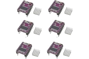 6Pcs DRV8825 Stepper Motor Driver Module with Heat Sink for 3D Printer RepRap 4 RAMPS1.4 StepStick
