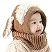 IMLECK Magnificent Baby Unisex-Warm Puppy Cloak Scarf Shawl Baby Infant Smart Hat Brown