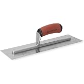 MARSHALLTOWN Finishing Trowel, 14 x 4 Inch, Assembled in the USA, Spackling | 14 x 4 Inch High Carbon Steel Blade, DuraSoft Curved Handle, Xtralite Mounting for Concrete, Spackling and Stucco, MXS64D
