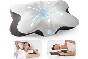 Ergonomic Cervical Neck Pillow for Pain Relief - Queen Size Memory Foam for Side, Back & Stomach Sleepers - Contour Orthopedi
