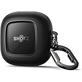 SURITCH for SHOKZ OpenFit Case Cover, Shockproof Magnetic Cases for SHOKZ OpenFit Open-Ear Earbuds True Wireless Bluetooth Headphones, Protective Cover with Magnetic Lid Lock & Carabiner, Black