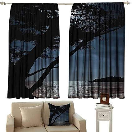 Amazon Com Romantic Landscape Breathable Curtain Dark Late Night