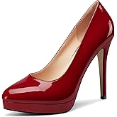 Castamere Womens High Heels Platform Pumps Slip-on Stilettos 12CM Heel Office Dress Shoes