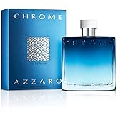 Azzaro Chrome Eau de Parfum - Fresh Aquatic Mens Cologne - Fougère, Aromatic & Woody Fragrance - Citrus Notes of Green Mandarin - Lasting Wear - Classic Clean Scent - Luxury Perfumes for Men