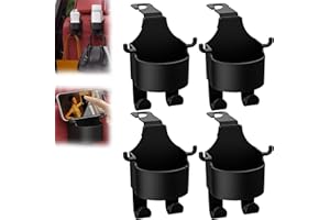 XINYIELE Multifunctional Hook for Car Seat Back, Back Seat Cup Holder with Hooks, Multifunction Seat Cup Holder Hook for Car,3 in 1 Car Hook & Backseat Cup Holder (Type-A 4PCS)