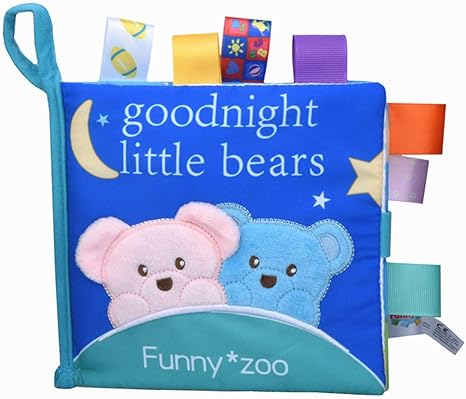 Amazon Ruiqas 布えほん 3d 布製本 布絵本 幼児 布のおもちゃ Iq開発 動物の立体布図書 女の子 男の子 出産祝いギフト 誕生日プレゼント クマ 布のおもちゃ おもちゃ