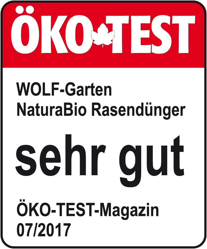 Wolf Garten Natura Bio Lawn Fertiliser 160m 10 8kg Multi Colour Grass