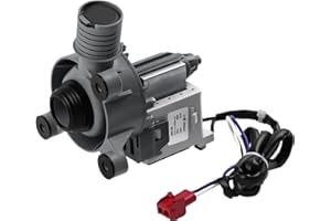 EXMIATOV WH11X34742 5304511363 Washer Drain Pump Assembly(OEM) Compatible with Frigidaire, Midea etc Washing Machine, Replacement Parts: 11001011000071, WH01X28078, 4980769, AP7192541, PS16729517, EAP16729517
