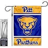 Pittsburgh Panthers Garden Banner Flag with Flag Pole Stand Set