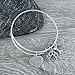 Infinity Collection Dog Lover Charm Bracelet – Adjustable Silver Bangle with Paw Print, Bone, and Heart Charms, Gift for Dog Moms, Pet Owners, Animal Rescue or Adoption